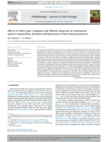 Effects of stock type, irrigation and effluent dispersal on earthworm species composition, densities and biomasses in New Zealand pastures