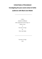 United States of Shondaland: Investigating the para-social contact of white audiences with Black Lives Matter