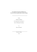 Can an apple a day keep the psychologist away? The role of fruit and vegetable intake in mental well-being.