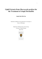 Lipid extracts from Macrocystis pyrifera for the treatment of atopic dermatitis