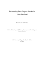 Estimating Free Sugars Intake in New Zealand