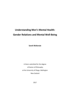 Understanding Men’s Mental Health: Gender Relations and Mental Well-Being