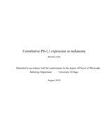Constitutive PD-L1 expression in melanoma