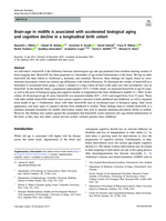 Brain-age in midlife is associated with accelerated biological aging and cognitive decline in a longitudinal birth cohort