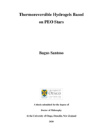 Thermoreversible hydrogels based on PEO stars