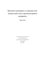 Movement coordination in a discrete multiarticular action from a dynamical systems perspective