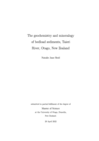 The geochemistry and mineralogy of bedload sediments, Taieri River, Otago, New Zealand