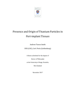 Presence and Origin of Titanium Particles in Peri-implant Tissues