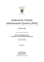 Android In-Vehicle Infotainment System (AIVI)