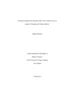 Glycaemic response and glycaemic index to five varieties of rice in people of European and Chinese ethnicity