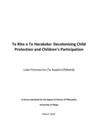 Te Rito o Te Harakeke: Decolonising Child Protection and Children’s Participation