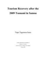 Tourism Recovery after the 2009 Tsunami in Samoa