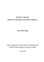 Brand New Zealand: Media Governmentality and Affective Biopower