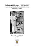 Robert Gibbings (1889-1958): An Inventory of his Work in Special Collections, University of Otago