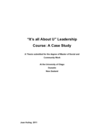 "It's All About U" Leadership Course: A Case Study