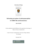 Reframing perceptions of anthropomorphism in wildlife film and documentary