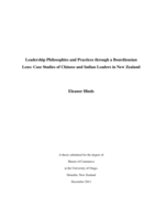 Leadership Philosophies and Practices through a Bourdieusian lens: Case Studies of Chinese and Indian Leaders in New Zealand