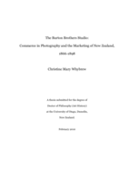 The Burton Brothers studio : commerce in photography and the marketing of New Zealand, 1866-1898