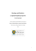 Oncology and dentistry: a regional hospital perspective
