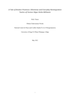 A tale of broken promises: Dilemmas and everyday reintegration tactics of former Niger Delta militants