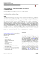 Characterising rural resilience in Aotearoa-New Zealand: a systematic review