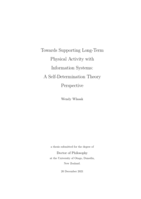 Towards supporting long-term physical activity with information systems: A self-determination theory perspective