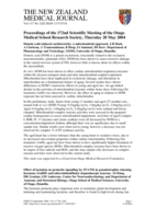 Proceedings of the 172nd Otago Medical School Research Society Meeting - Summer Student Speaker Awards; 20 May 2004