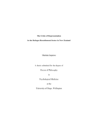 The crisis of representation in the refugee resettlement sector in New Zealand