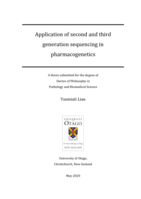 Application of second and third generation sequencing in pharmacogenetics