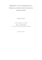 Breeding value prediction in partially-genotyped populations
