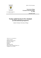 Taxing capital income in New Zealand: an international perspective