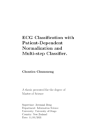 ECG Classification with Patient-Dependent Normalization and Multi-step Classifier.