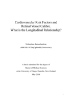 Cardiovascular Risk Factors and  Retinal Vessel Calibre. What is the Longitudinal Relationship?