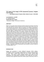 The status of the image in ECE assessment practice: Insights from the field