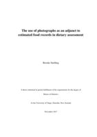 The use of photographs as an adjunct to estimated food records in dietary assessment
