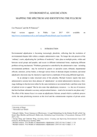 Environmental Adjudication: Mapping the Spectrum and Identifying the Fulcrum