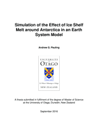 Simulation of the Effect of Ice Shelf Melt around Antarctica in an Earth System Model