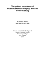 The patient experience of musculoskeletal imaging: a mixed methods study