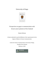 Perspectives on gaps in communication with breast cancer patients in New Zealand