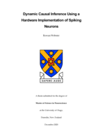 Dynamic Causal Inference Using a Hardware Implementation of Spiking Neurons