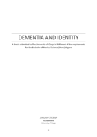 Dementia and Identity