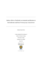 Indirect effects of herbicide on trematode proliferation in the freshwater snail host Potamopyrgus antipodarum
