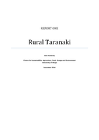 Rural Taranaki: Report One to the Bishops Action Foundation