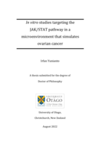 In vitro studies targeting the JAK/STAT pathway in a microenvironment that simulates ovarian cancer
