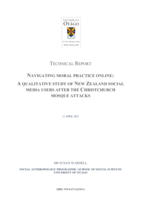 Navigating Moral Practice Online: A qualitative study of New Zealand social media users after the Christchurch mosque attacks