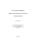 "Let's Talk about Something Else": Religion and Governmentality in New Zealand's State Primary Schools
