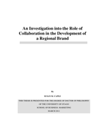 An Investigation into the Role of Collaboration in the Development of a Regional Brand