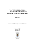 Tactical Urbanism: A Responsive Planning Approach in New Zealand