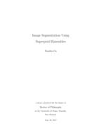 Image segmentation using superpixel ensembles