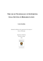 The use of technology in supporting goal setting in rehabilitation